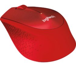 LOGITECH Silent Plus M330 Wireless Optical Mouse - Red